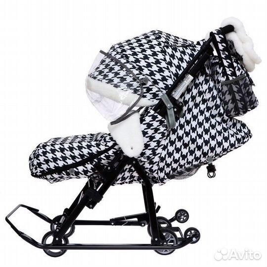 Санки-коляска nika комбинированная Ника Детям