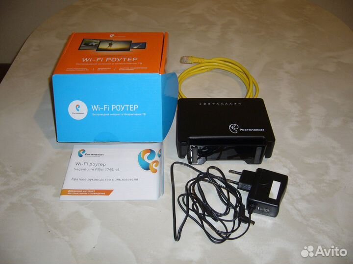 Wi-Fi роутер Sagemcom Fast 1744, v4 (Ростелеком)