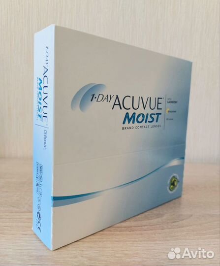 Линзы контактные acuvue moist 1 day -3.75