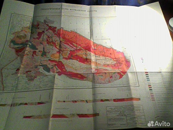Геологическая карта Мурманской области 1956 г