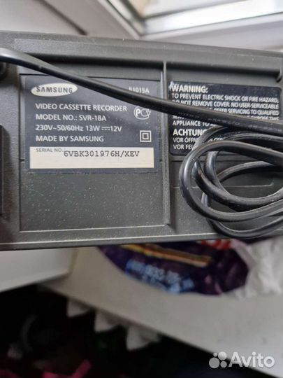 Видеомагнитофон samsung
