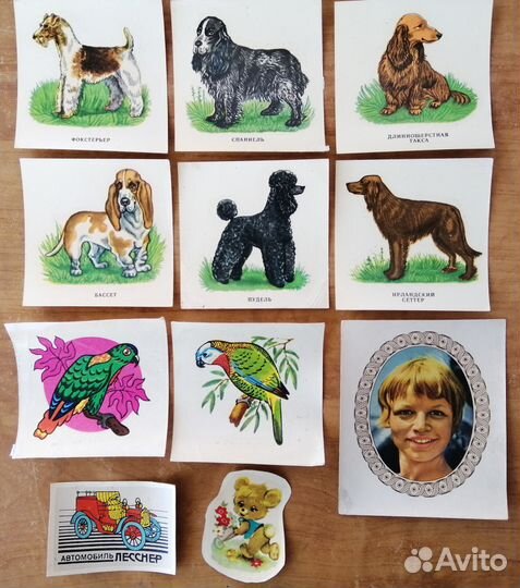 Переводные картинки СССР, гдр