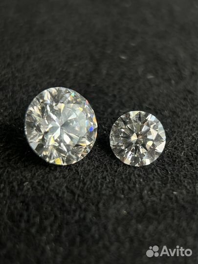 Лабораторные бриллианты в огранке круг