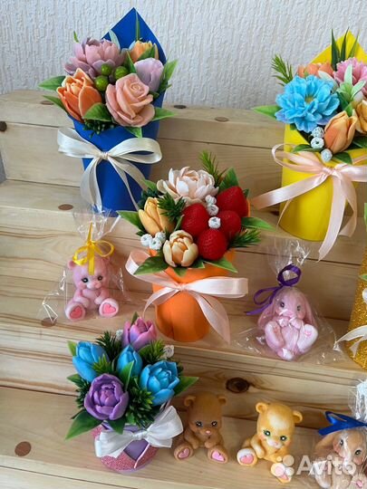 Букеты из мыла ручной работы