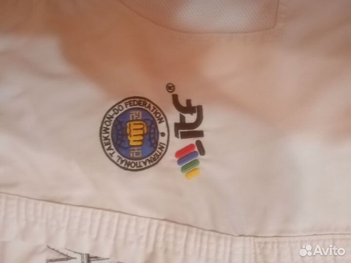 Добок max pro для тхэквондо итф для детей 7-8 лет