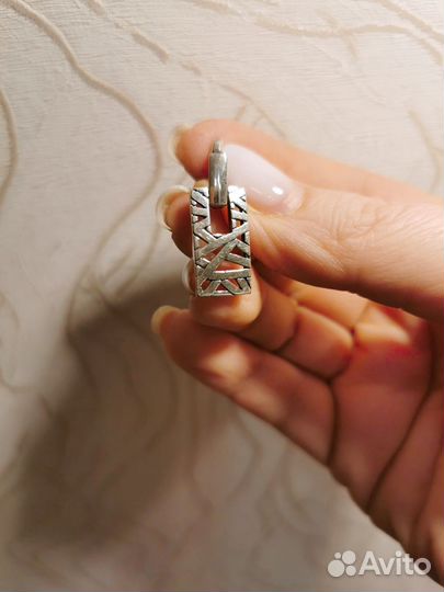 Серьги серебро