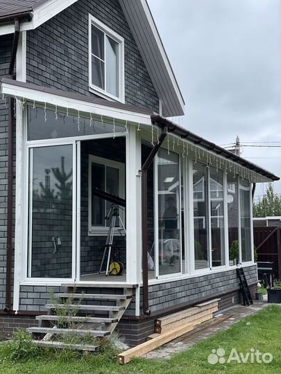 Остекление террас и веранд беседок