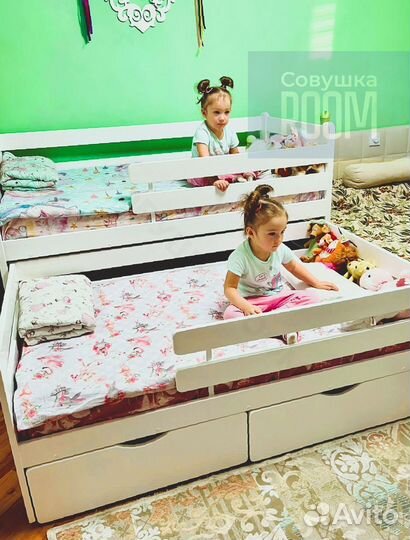 Детская кровать для двоих от 3 лет