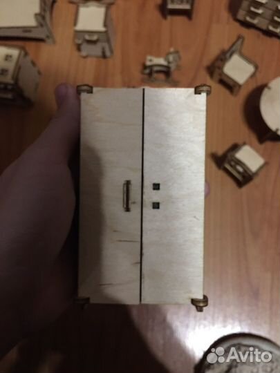 Домик кукольный деревянный