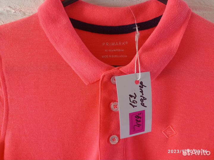 Новая футболка - поло Primark, размер 152