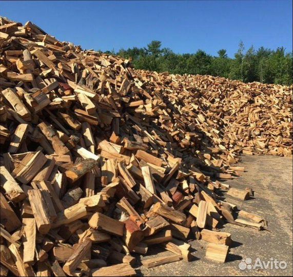 Дрова березовые колотые сухие