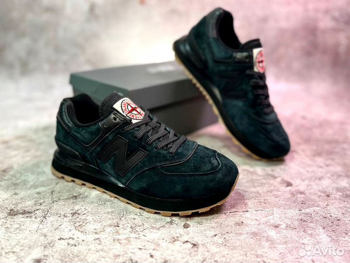 Кроссовки New Balance 574 Stone Island удобные
