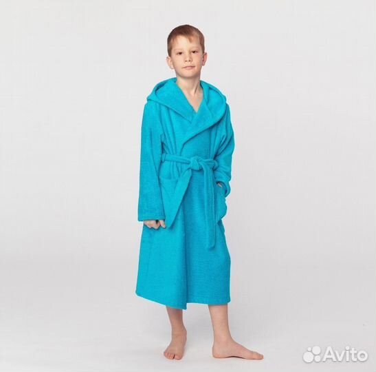 Детский махровый халат на 6-8 лет