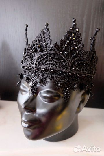 Ободок-корона ручной работы