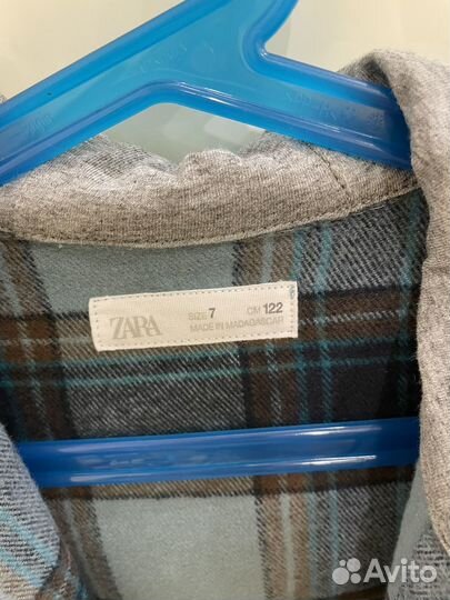 Рубашка для мальчика zara 7 лет (122 см)