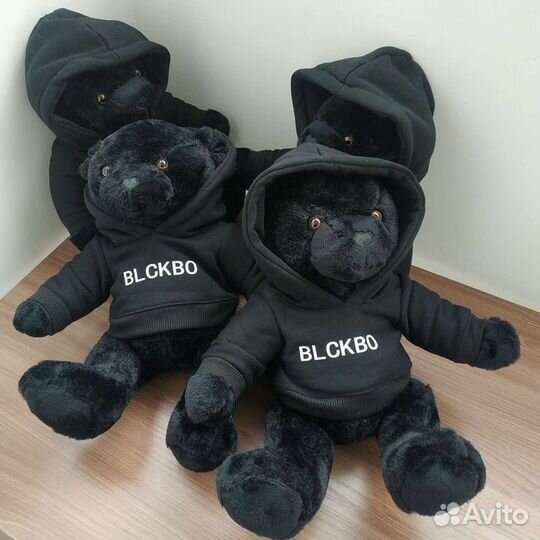 Подарок на 8 марта черный брутальный мишка