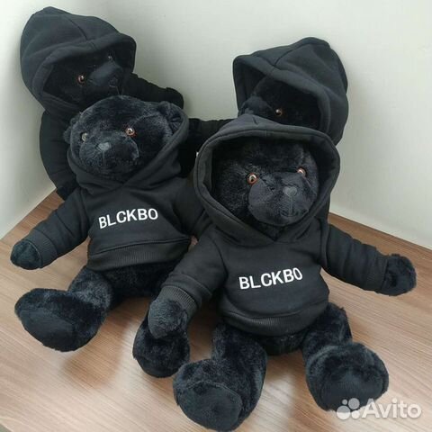 Подарок на 8 марта черный брутальный мишка