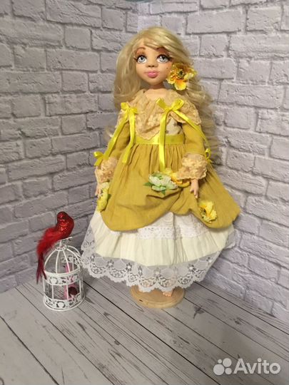 Кукла лепная коллекционная
