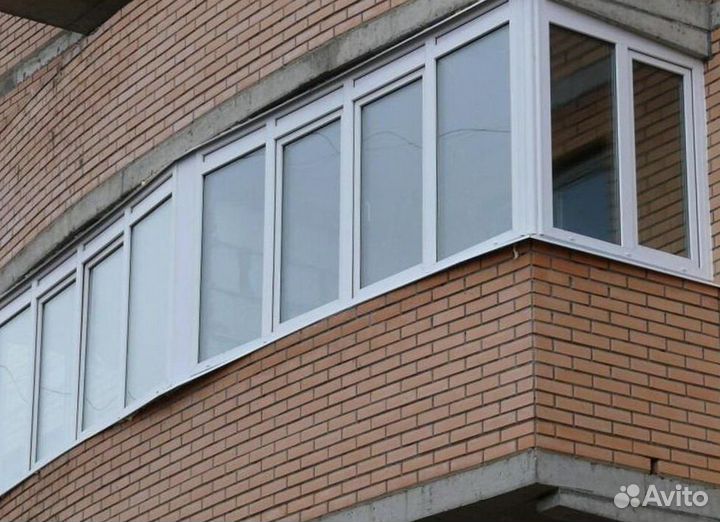 Остекление балконов и лоджий в рассрочку K8278