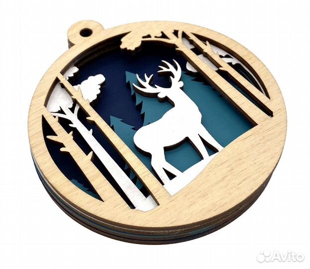 Новогодний шар - раскраска антистресс