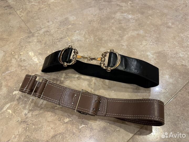 Ремень женский широкий кожа иск в стиле Gucci