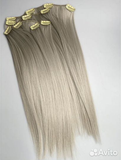 Волосы на заколках