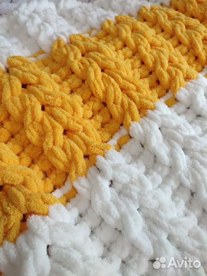 Плед детский вязаный ручная работа