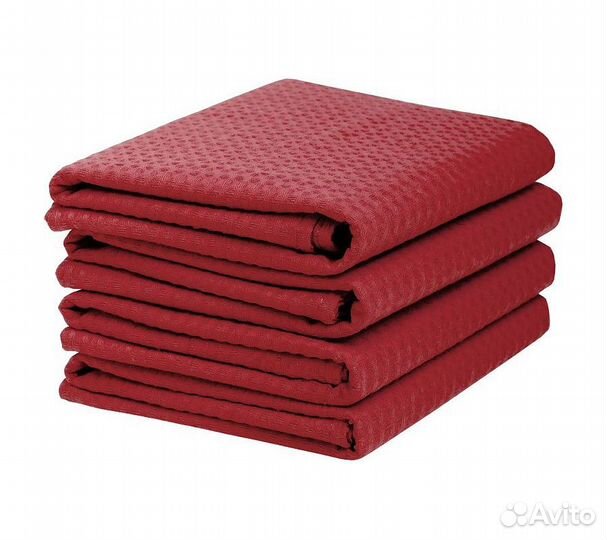 Комплектполотенецвафельныхhomeone45х70(4шт),бордо