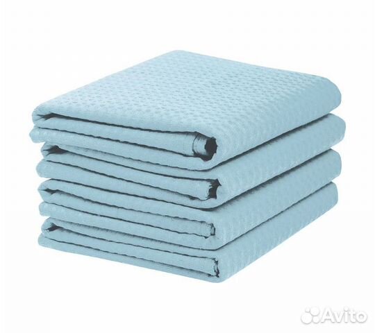 Комплектполотенецвафельныхhomeone45х70(4шт),голубо