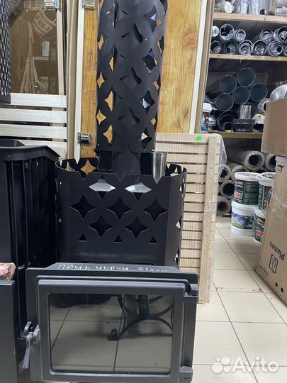 Печь чугунная для бани Этна з/к