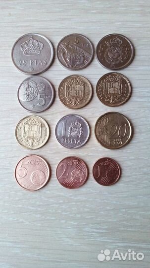 Монеты Франции, Испании, Италии, Великобритании