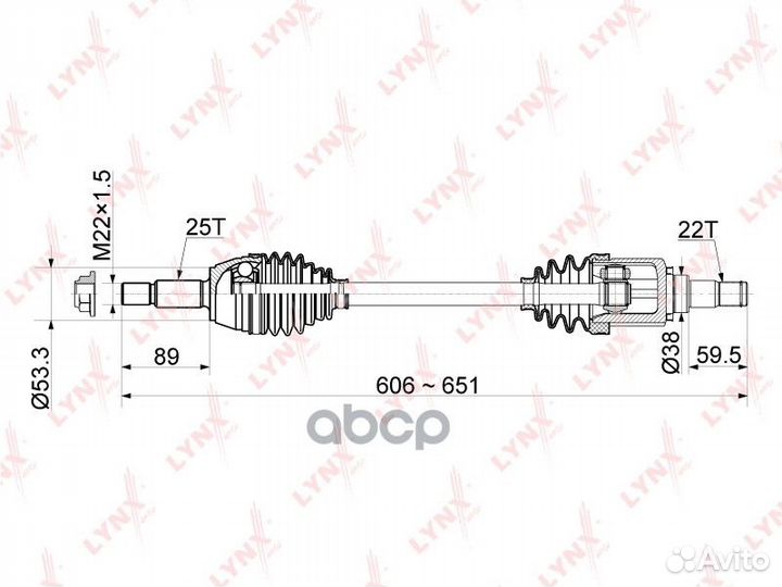 Привод в сборе перед лев ford fusion (JU ) 1