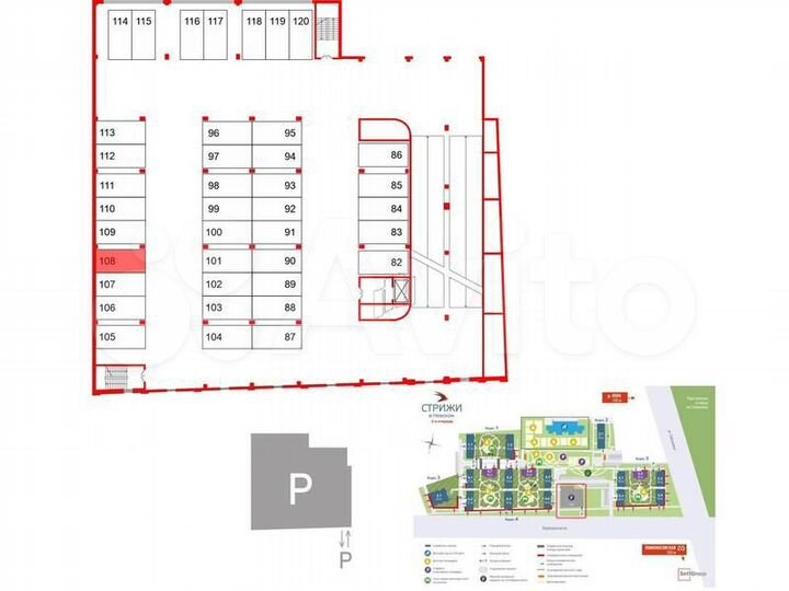 Машиноместо, 13 м²