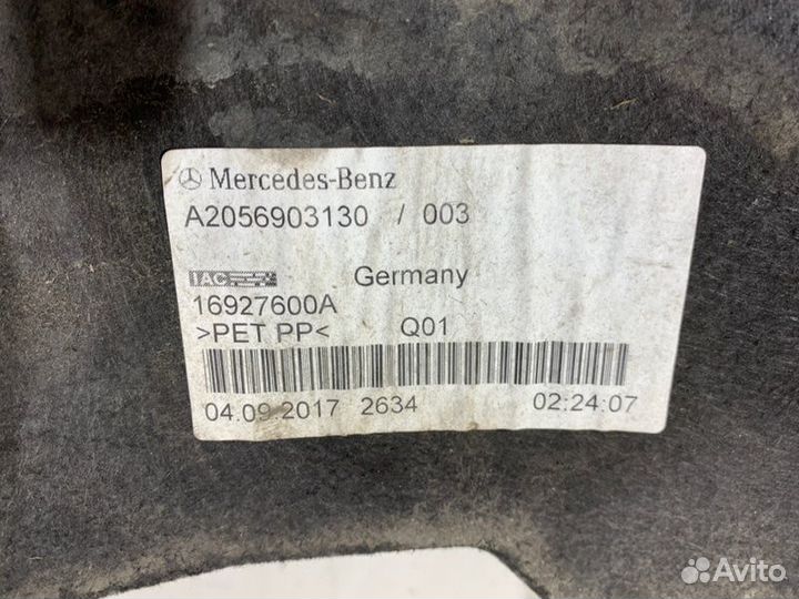 Подкрылок задний левый Mercedes W205