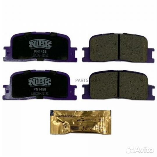 Nibk PN1458 Колодки тормозные дисковые