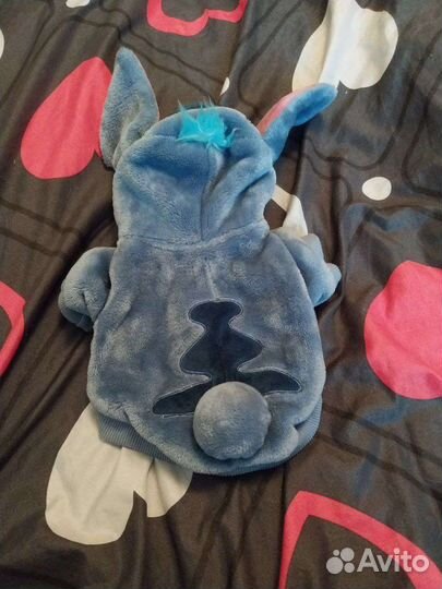 Кофта с капюшоном Стич для мелких пород собак