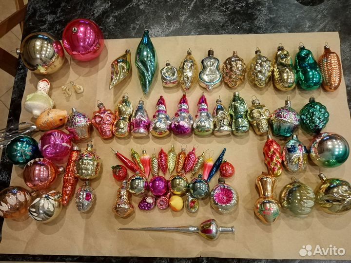 Елочные игрушки винтаж