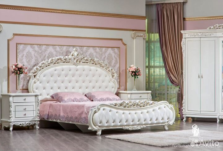 Спальный гарнитур Фелиция, крем