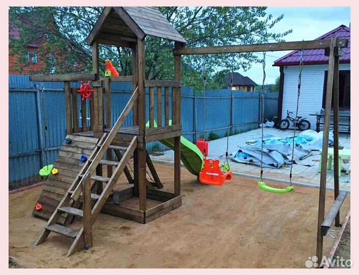 Детская деревянная площадка