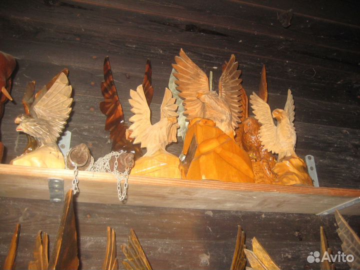 Орлы деревянные СССР ручной работы