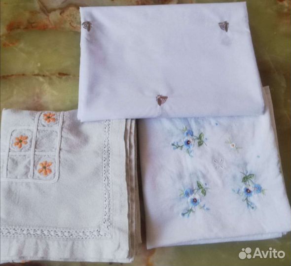 Винтажные скатерти (чайные). Франция