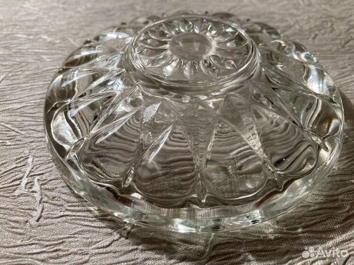 Икорница ссср. Толстое стекло. Редкое исполнение