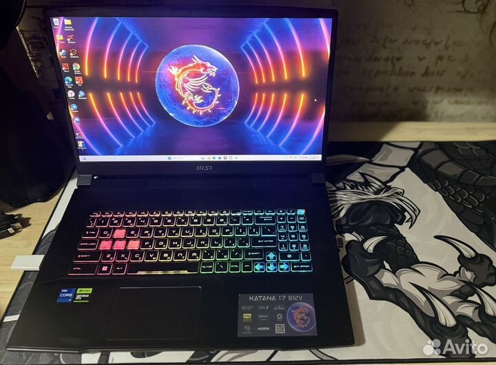 Игровой Msi katana 17 b12v rtx 4050 i7 12th