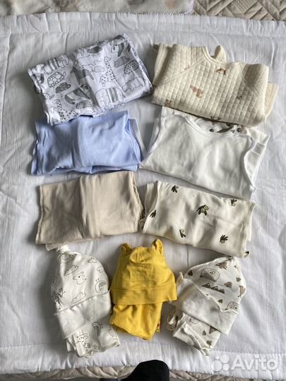 Детские вещи пакетом для новорожденных 56 размер