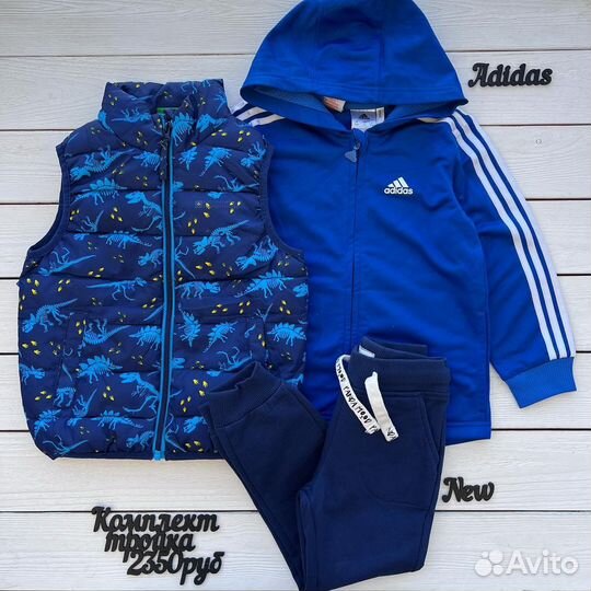 Комплект жилет свитшот 104 размера