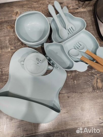 Набор силиконовой посуды для малыша