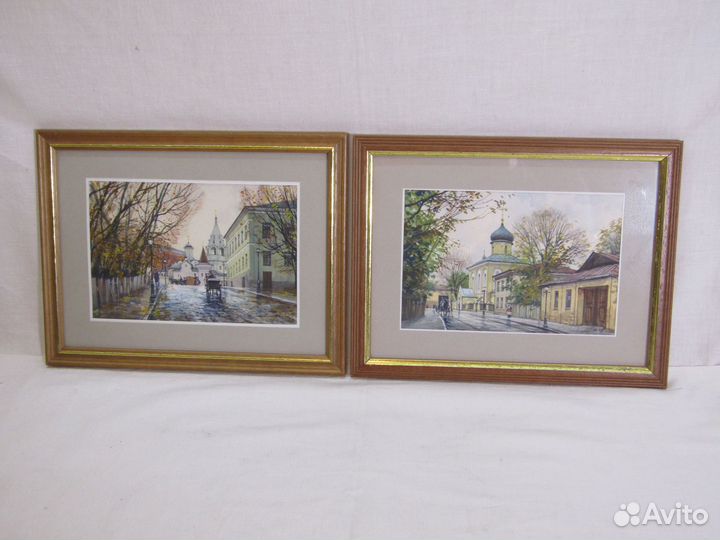 Картина старинная Пара 