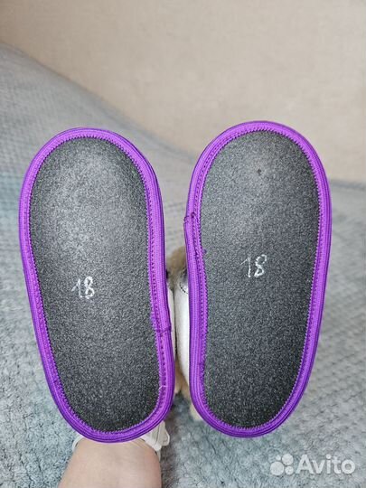 Тапочки новые детск. нат.мех, 25-26 р