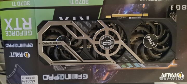 Продам Palit GeForce RTX 3070 Ti GamingPro