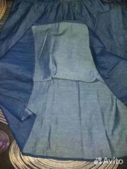 Джинсовая юбка 44 размер